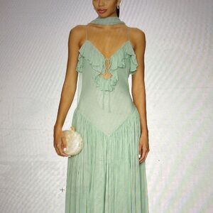 NWT Di La Vali Harmattan Midi Dress Women's Size 0 from Anthropologie NEW w TAG